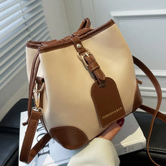 Women Brown Bucket Bags Shoulder Bags Ladies Crossbody Bags