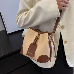 Women Brown Bucket Bags Shoulder Bags Ladies Crossbody Bags