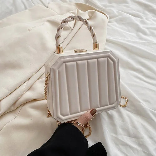 Women Box Bags Pu Leather Handbags Shoulder Pouch Spring
