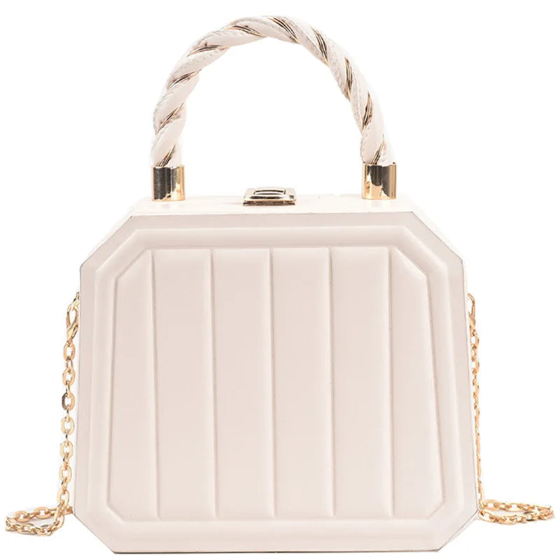 Women Box Bags Pu Leather Handbags Shoulder Pouch Spring