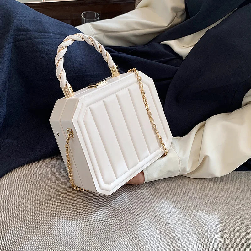 Women Box Bags Pu Leather Handbags Shoulder Pouch Spring