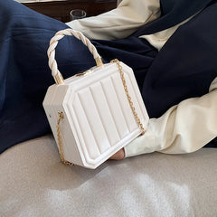 Women Box Bags Pu Leather Handbags Shoulder Pouch Spring