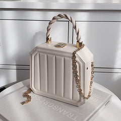 Women Box Bags Pu Leather Handbags Shoulder Pouch Spring