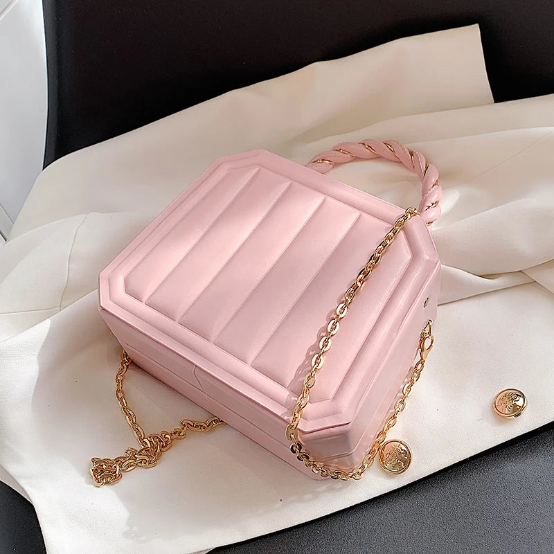 Women Box Bags Pu Leather Handbags Shoulder Pouch Spring