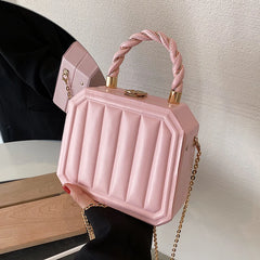 Women Box Bags Pu Leather Handbags Shoulder Pouch Spring