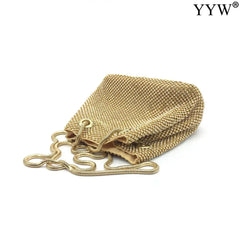 Sequin Evening Party Silver Purse Women Bucket Shoulder Bag