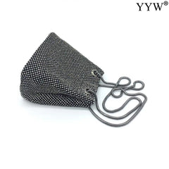 Sequin Evening Party Silver Purse Women Bucket Shoulder Bag