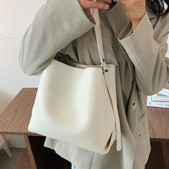 Women Bucket Shoulder Bag PU Leather Crossbody Messenger Bags Totes Handbags