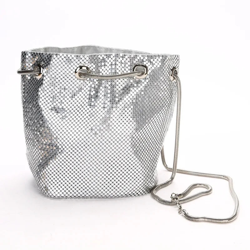 Sequin Crossbody Bag Evening Party Sliver Purse Girl Handbags Female Clutches