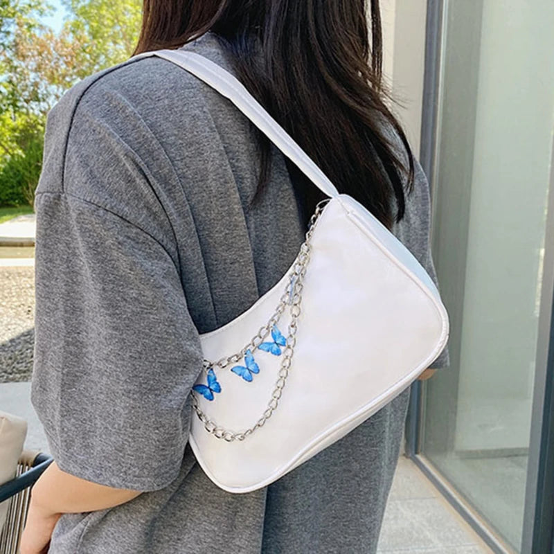 Women Butterfly Chain Shoulder Bags Small Handbags Purses