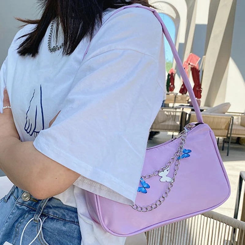 Women Butterfly Chain Shoulder Bags Small Handbags Purses