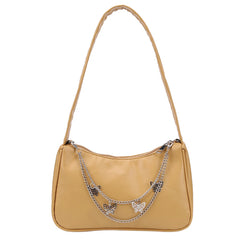 Women Butterfly Chain Shoulder Underarm Bags Casual Ladies Pure Small Purses