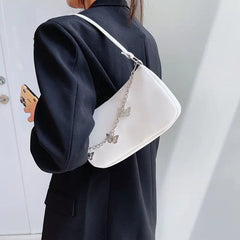 Women Butterfly Chain Shoulder Underarm Bags Small Purses