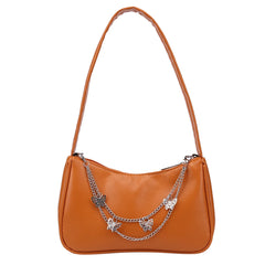 Women Butterfly Chain Shoulder Underarm Bags Casual Ladies Pure Small Purses