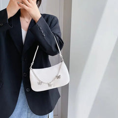 Women Butterfly Chain Shoulder Underarm Bags Small Purses