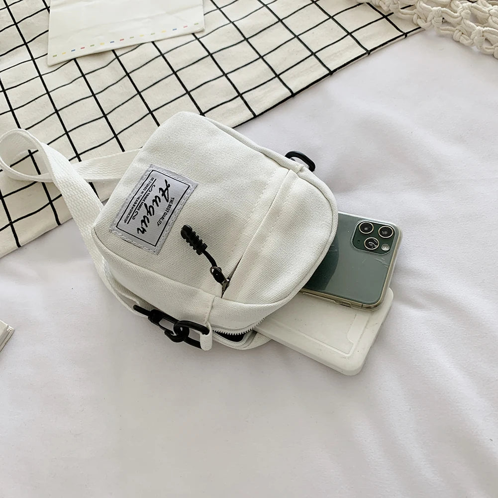 Women Canvas Crossbody Shoulder Bag Casual Mini Handbag Purse Phone Pouch