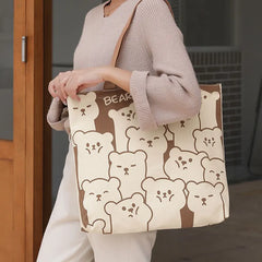 Women Canvas Eco Reusable Shopping Bags Foldable Large Handbags