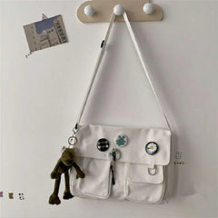 Canvas Shoulder Bag Large Capacity Crossbody Bags Ladies Handbags Messenger Bag