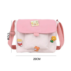 Canvas Shoulder Bag Casual Ladies Crossbody Handbag
