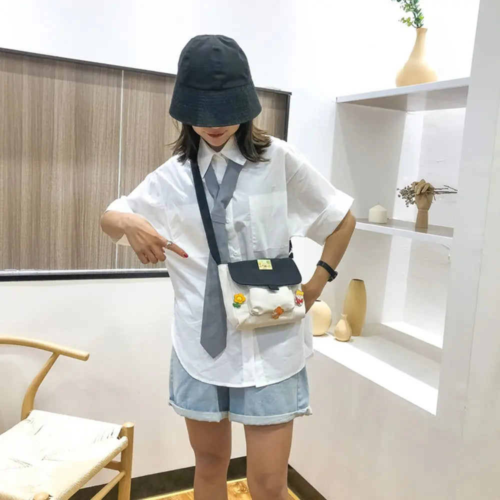 Canvas Shoulder Bag Casual Ladies Crossbody Handbag