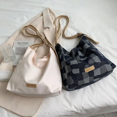 Women Canvas Shoulder Bags Large Capacity Casual Handbag Female Crossbody Bag