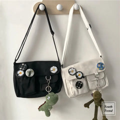 Canvas Shoulder Bags Crossbody Large Capacity Handbags Messenger Bag