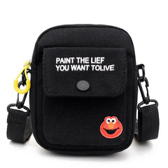 Women Canvas Shoulder Handbags Student Purse Small Messenger