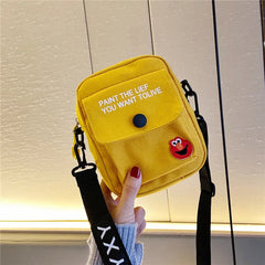 Women Canvas Shoulder Handbags Student Purse Small Messenger