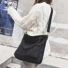 Women Canvas Tote Ladies Casual Shoulder Bag Foldable Shopping Bags Beach Bag