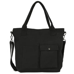 Women Canvas Tote Ladies Casual Shoulder Bag Foldable Shopping Bags Beach Bag
