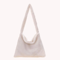Cherry Pattern Print Underarm Bag Plush Shoulder Bag