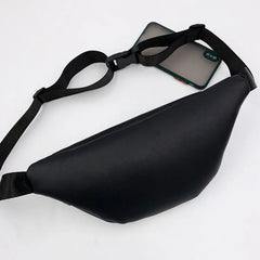 Women Chest Bag PU Leather Crossbody Shoulder Bags Punk Style Waist Bag