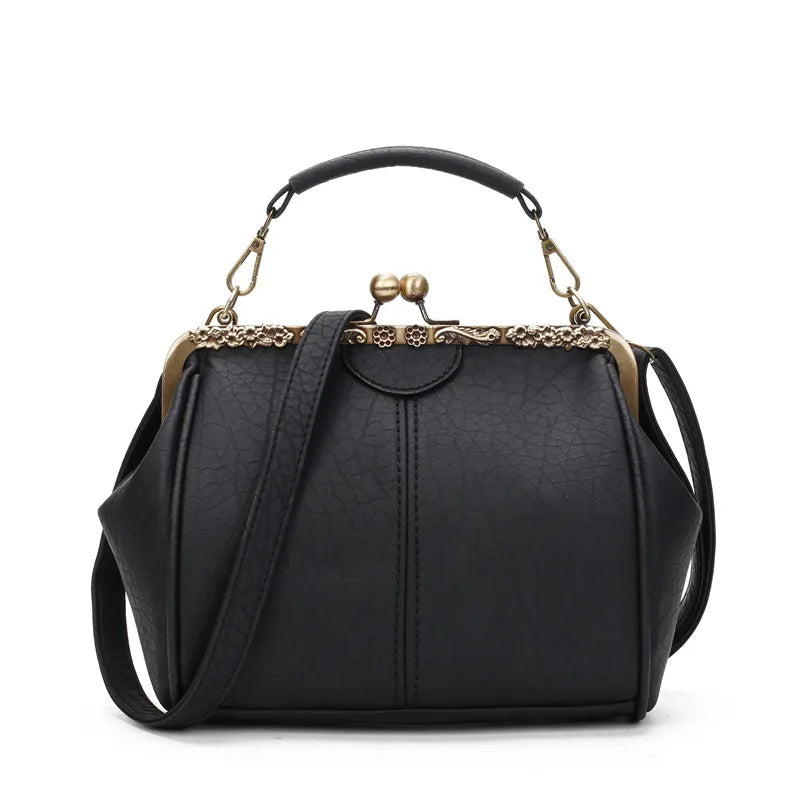 Women PU Leather Tote Handbag Vintage Crossbody Purse Messenger Bag