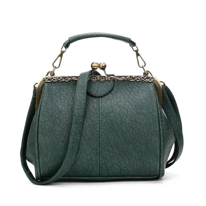 Women PU Leather Tote Handbag Vintage Crossbody Purse Messenger Bag