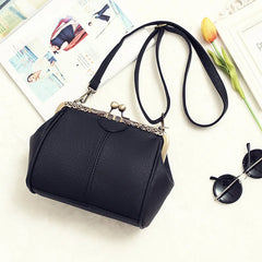 Women PU Leather Tote Handbag Vintage Crossbody Purse Messenger Bag