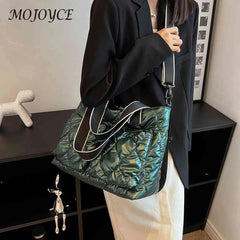 Women Cotton Padded Totes Adjustable Ladies Crossbody Bags
