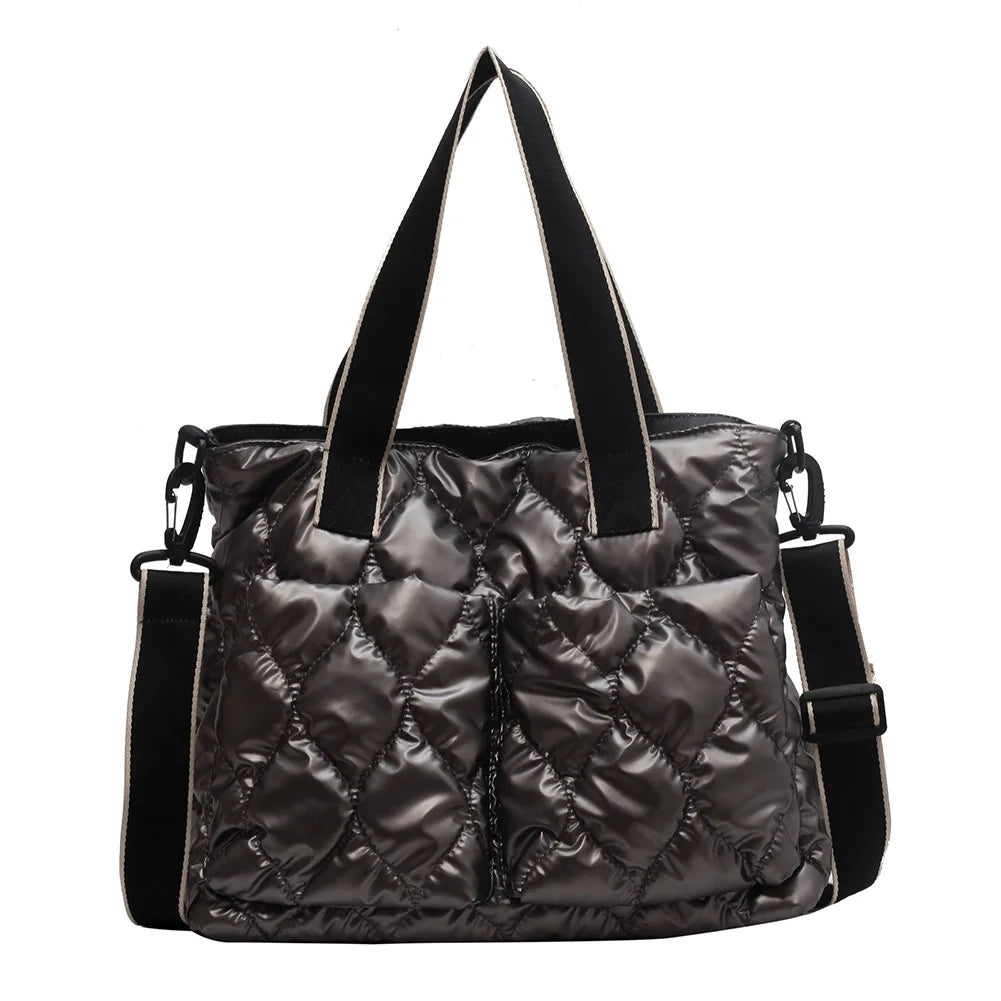 Cotton Padded Totes for Women, Large Capacity Crossbody Bags