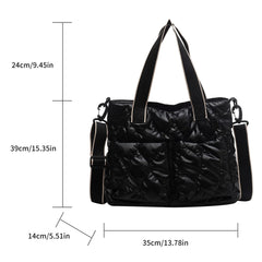 Women Cotton Padded Totes Large Capacity Crossbody Bags