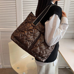 Women Cotton Padded Totes Large Capacity Crossbody Bags