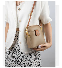 Women Crossbody Bag Leather Female Messenger Bags High Capacity Mobile Phone Bag