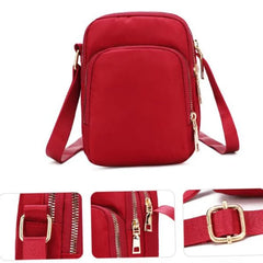 Women Crossbody Bag Zipper Shoulder Bag Handbag Wrist Purse