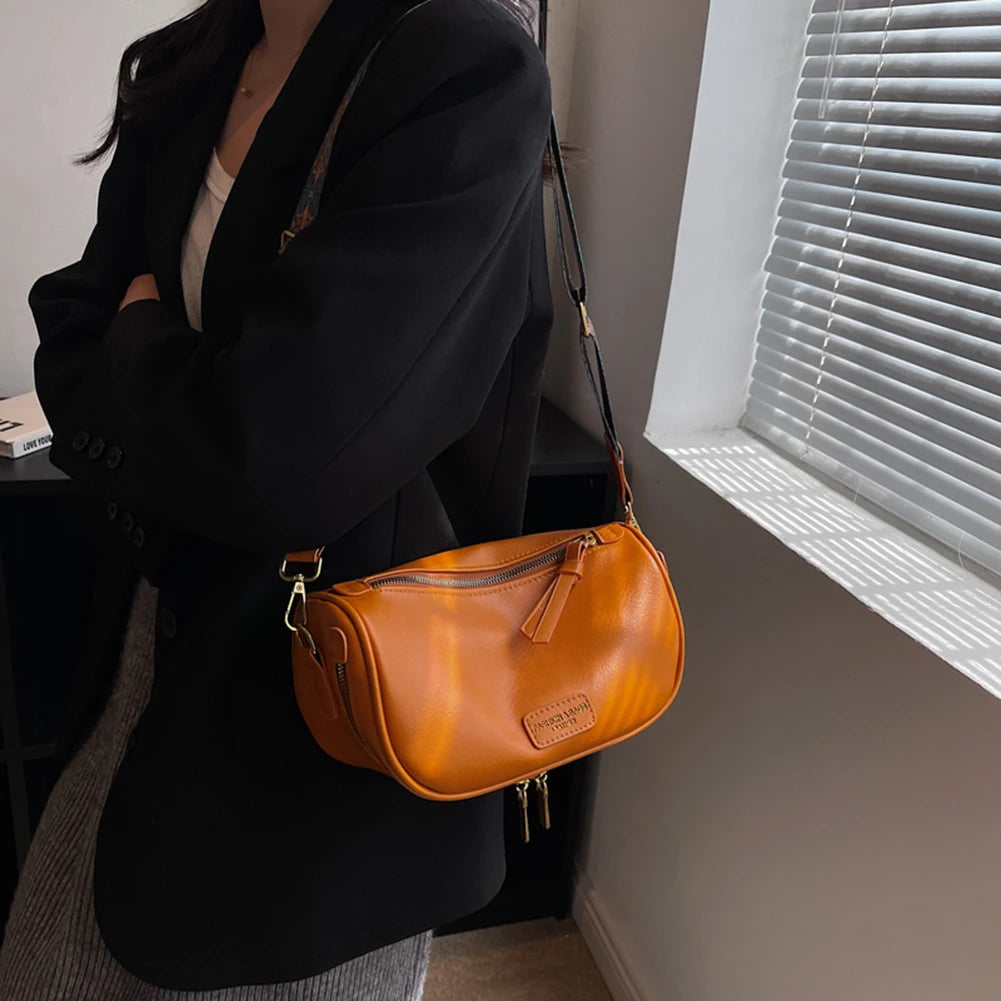 Women Crossbody Bags PU Leather Shoulder Messenger Adjustable Strap
