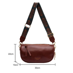 Women Crossbody Bags PU Leather Shoulder Messenger Adjustable Strap