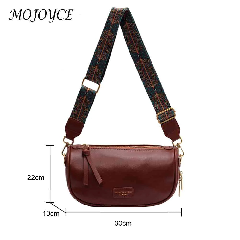 Women Crossbody Bags PU Leather Shoulder Messenger Bags Adjustable Strap