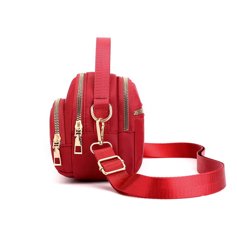 Women Crossbody Zipper Phone Shoulder Bag Lady Handbag Wrist Purse