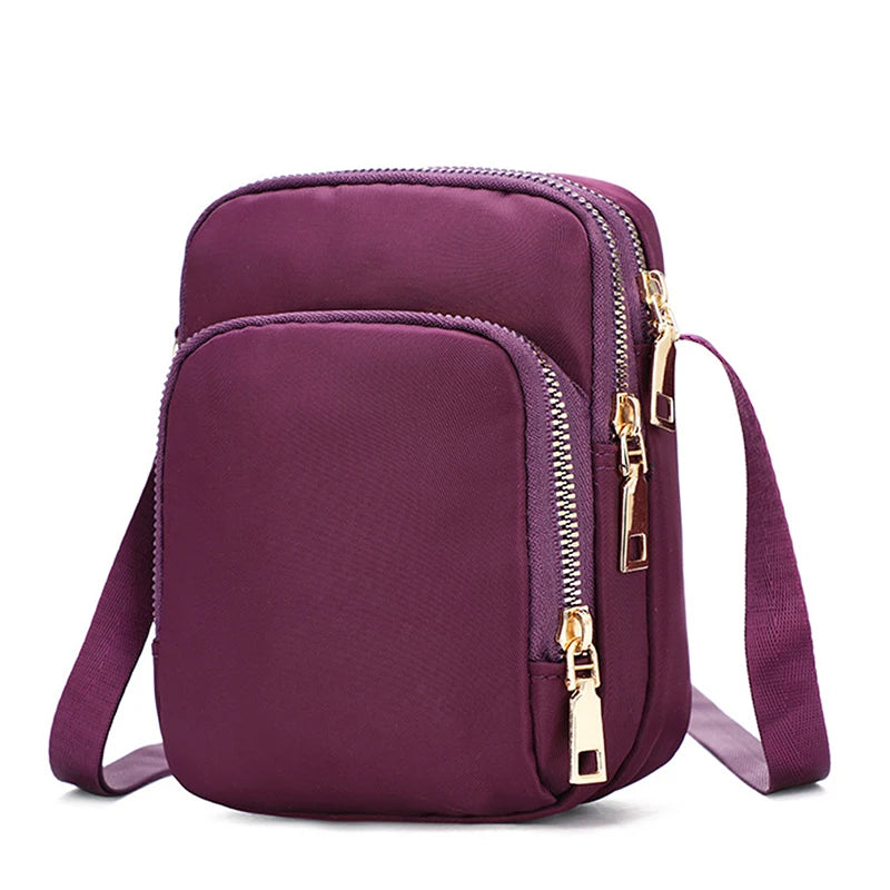 Women Crossbody Mobile Phone Shoulder Bag Lady Multifunction Handbag