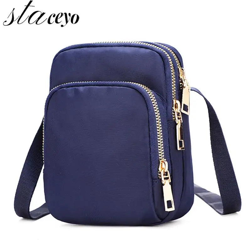Women Crossbody Shoulder Bag Zipper Handbag Wrist Purse