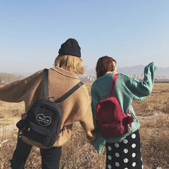 Girls Small Backpacks Feminine Packbag Teenagers Women Backpack
