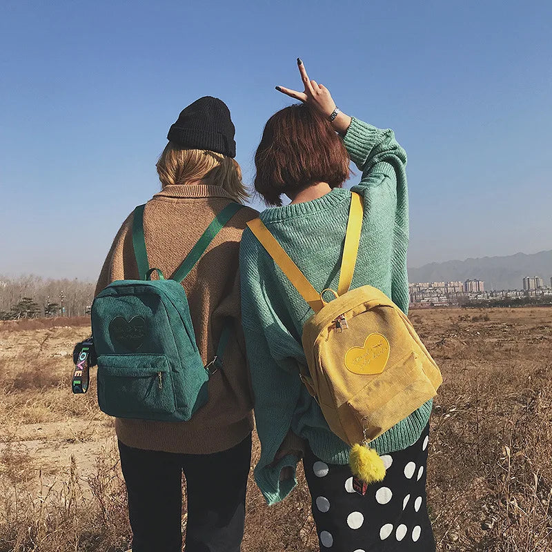 Girls Small Backpacks Feminine Packbag Teenagers Women Backpack