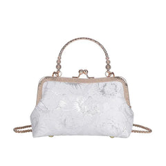 Floral Evening Bag Women Party Clutch Chain Messenger Bag